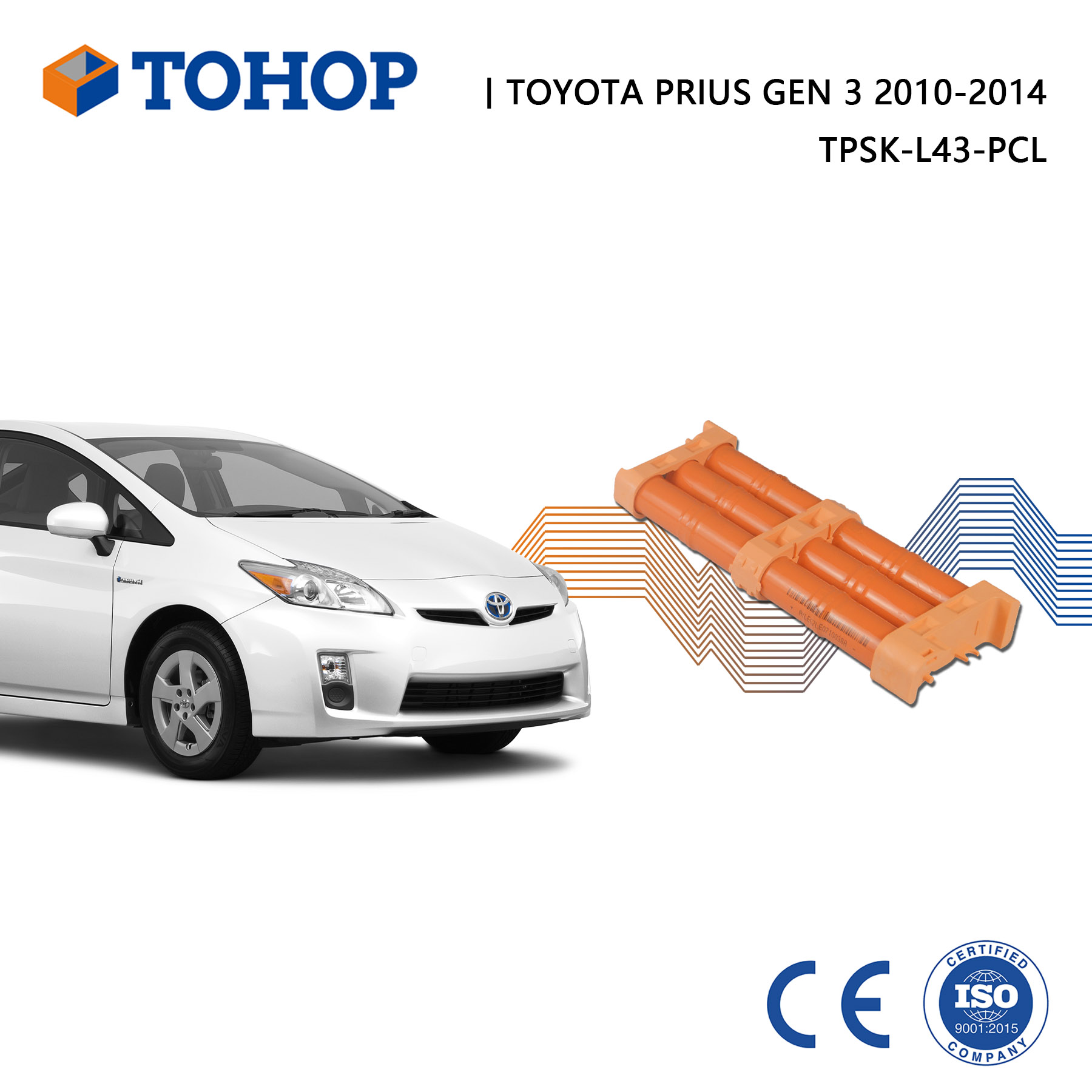 Prius Gen 3 Remplacement de la batterie hybride Toyota 14,4 V 6,5h NIMH Cell