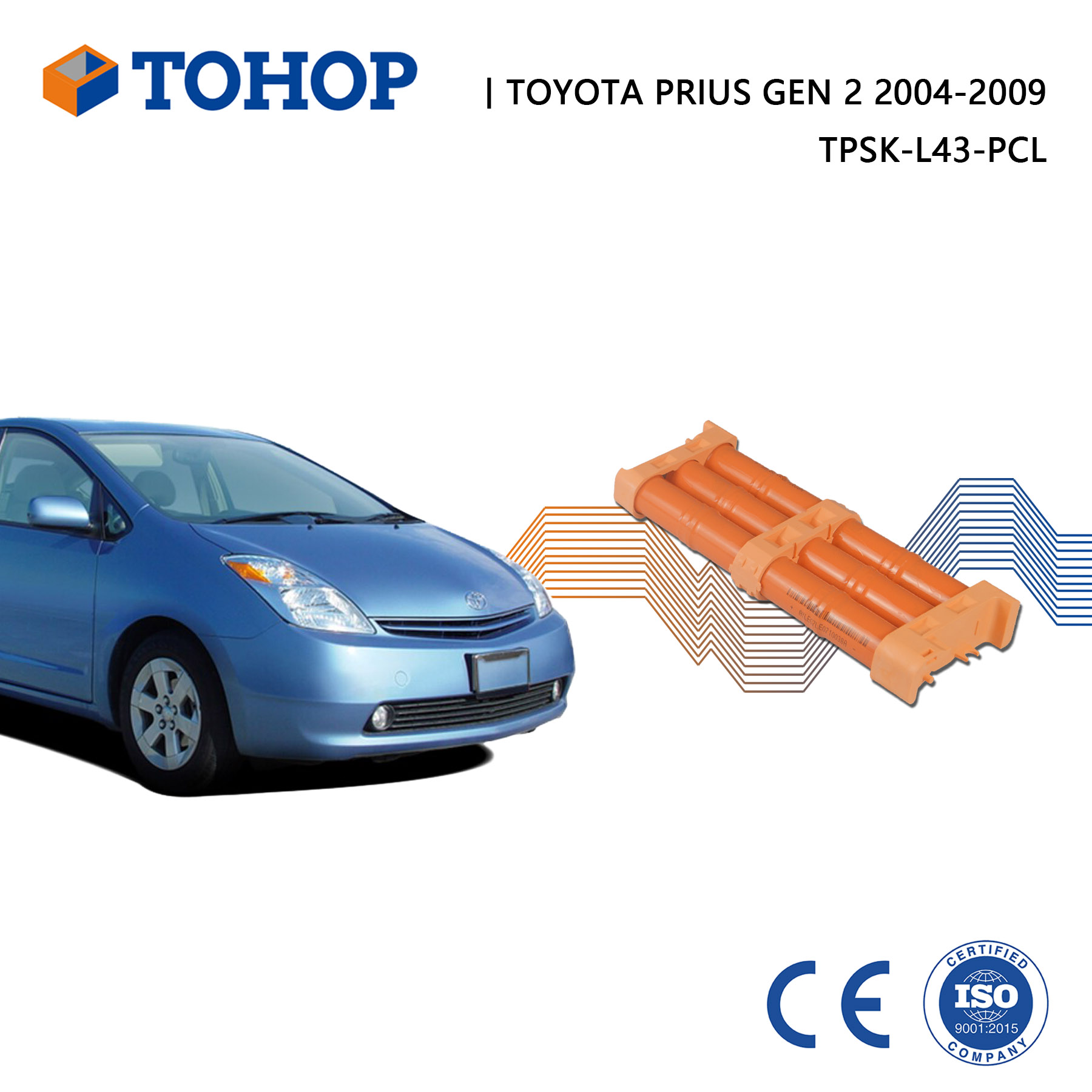 Batterie de remplacement Toyota Prius hybride Gen 2 Gen 3 2004-2014 Nimh