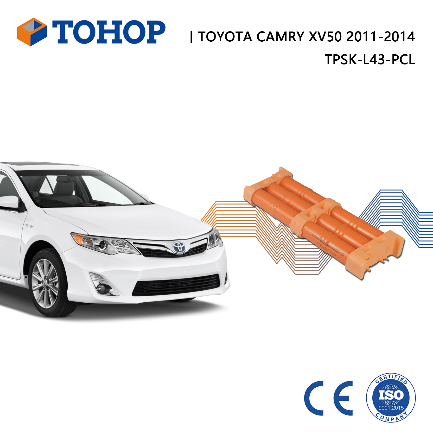 CAMRY XV50 2013 Pack de batterie hybride 6500mAh personnalisée pour Toyota
