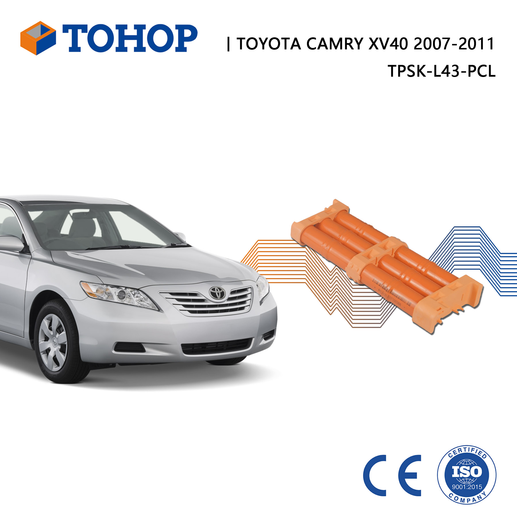 Cellules de remplacement de batterie hybride Toyota Camry XV40 en gros 14.4V 6.5Ah à vendre